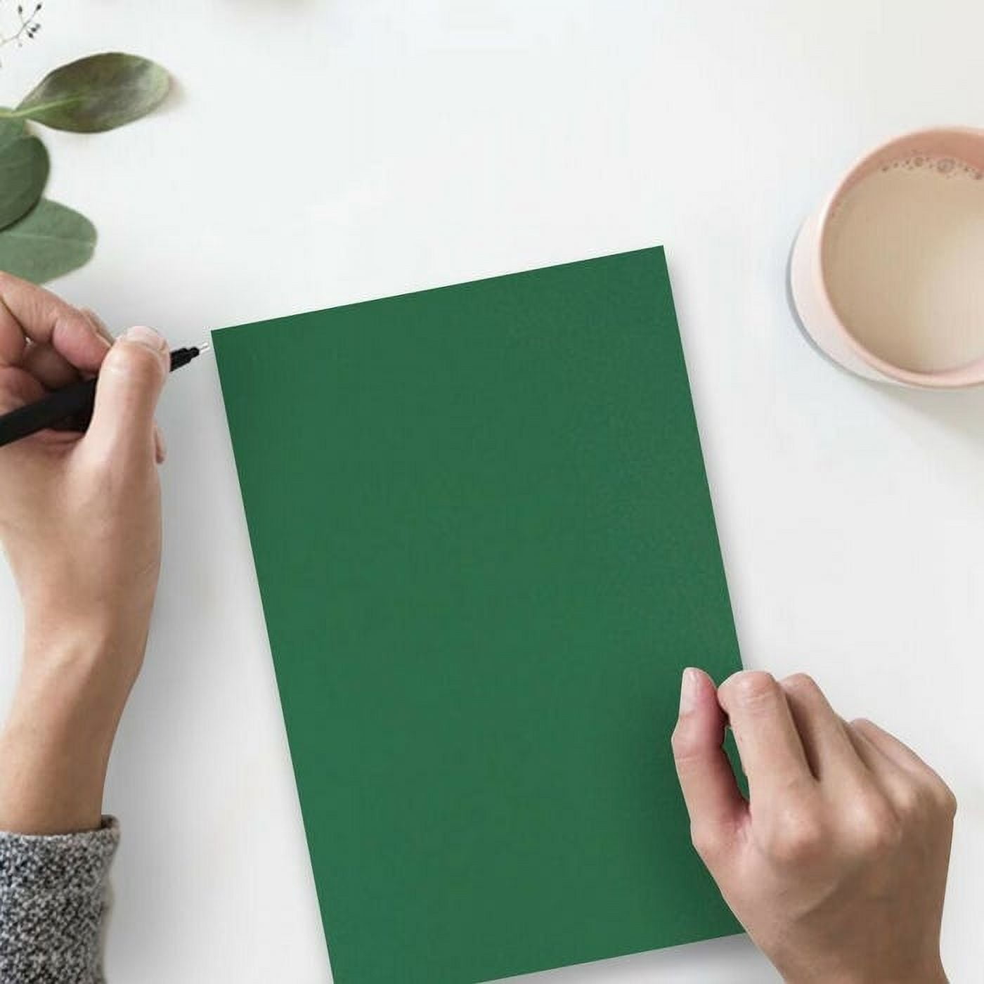 JAM Paper Solid Colors, 8 1/2 x 11, Dark Green, 32lb, 2 packs of 50