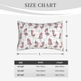 thumbnail image 4 of Picia Flamingos Tribal Pattern Plush Pillow Case – Soft and Cozy Cushion Cover, Hypoallergenic Throw Pillow Case for Home Decor-14"x20", 4 of 6