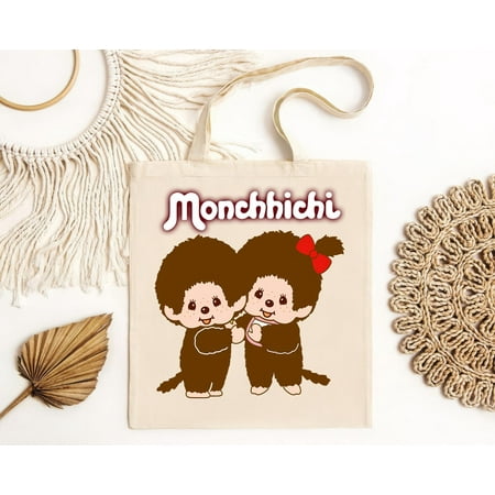 vintage Monchhichi With Logo S to Made in the USA Tote Bag-TH23504