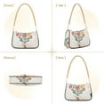 thumbnail image 7 of FORMRS Womens Shoulder Bag with Chain Strap Clutch Purse Cute Tote Handbag, Beige Cute Flower, 7 of 7