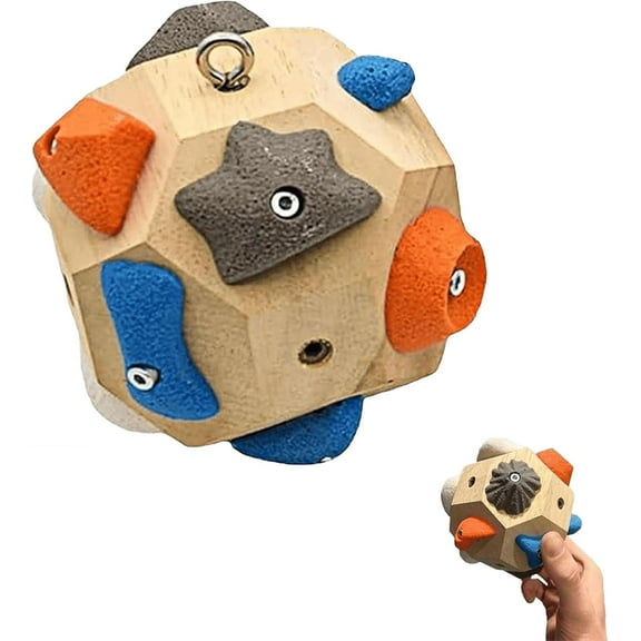 Boulder Block for Climbers - Build Strength and Precision, Handcrafted 3D Rock Climbing Ball, Simulated Climbing Training Balls for Rock Climbers