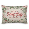 thumbnail image 2 of Creative Products Holly Jolly 20 x 14 Spun Poly Pillow, 2 of 3