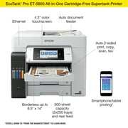 Epson EcoTank Pro ET-5800 Wireless Color All-in-One Supertank Printer with Scanner, Copier, Fax and Ethernet