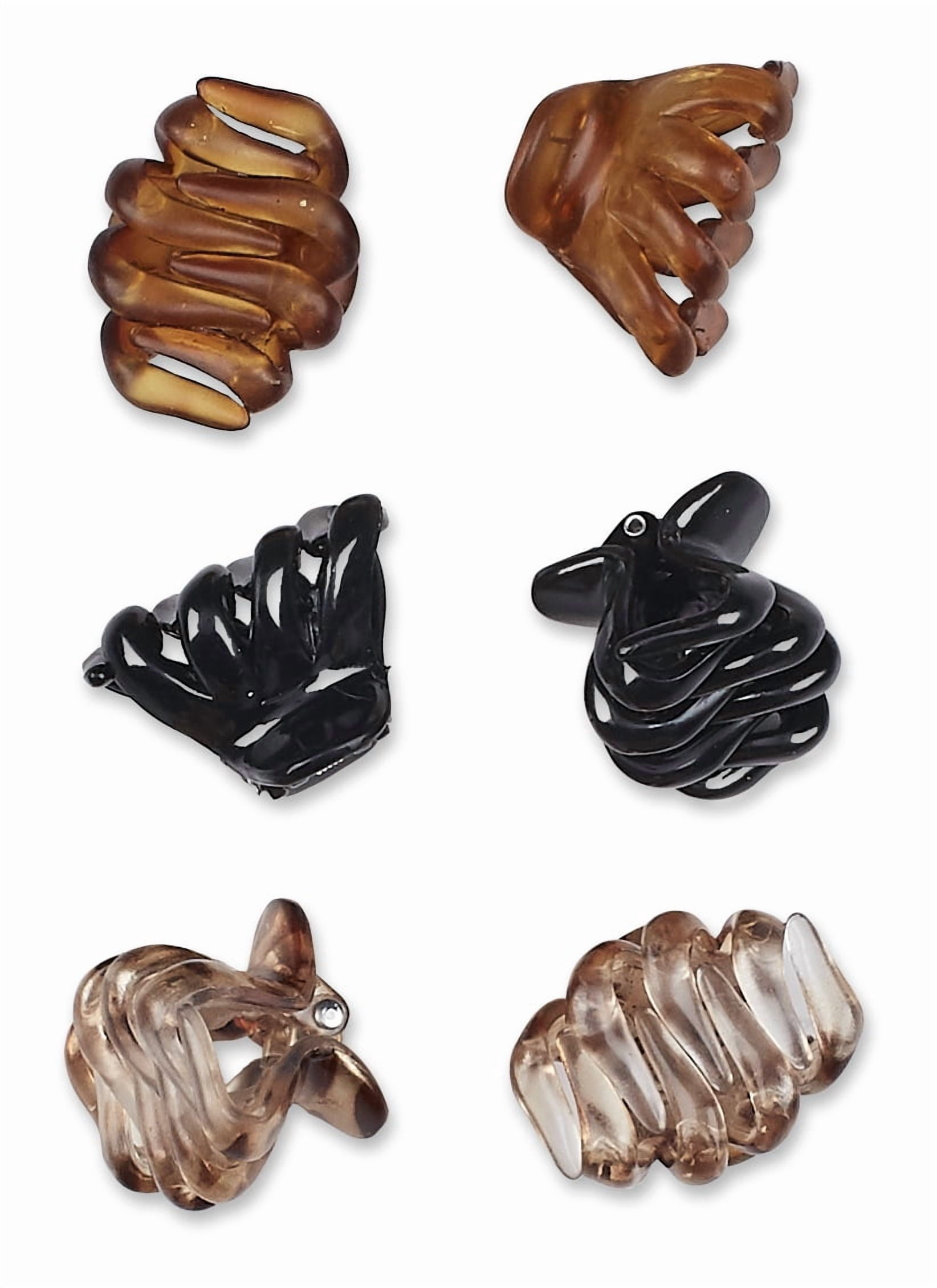 Scunci No-Slip Grip Octopus Jaw Hair Clips, 6 count - Walmart.com