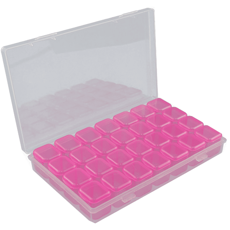 Rhinestone Organizer Box, 3D Acrylic Nail Charms Storage Box