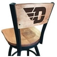 thumbnail image 3 of Holland Bar Stool  30 in. L038 - Black Wrinkle University of Dayton Swivel Bar Stool with Laser Engraved Back, 3 of 3