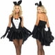 thumbnail image 1 of Farfi 3 unids Mujeres Bunny TUXEDO Vestido Guantes Guantes Diadema Halloween Cosplay Costume Set Negro Farfi Atuendo, 1 of 2