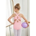 thumbnail image 3 of Oudiya Leotard for Girls Sleeveless Gymnastic Leotards Hollow Back Ballet Dance Unitards Bodysuit for 3-13Y, 3 of 6