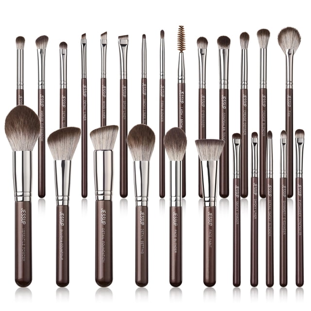 Set de brochas de maquillaje Jessup Professional 25 piezas sintéticas
