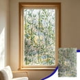 thumbnail image 6 of Leaf Stained Glass Window Film, Decorative Privacy Cling, Sun Blocking Heat Control Cover, Removable Home Office Vinyl, 17.7x39.3 Inches, 6 of 6