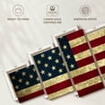 thumbnail image 6 of Elephant Stock Vintage Usa Flag Wall Art - Horizontal Multi Panel Canvas - Living Room Wall Decor - Flags Multi Panel - Red And Brown Decor - 80" x 36", 6 of 8