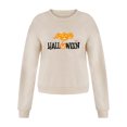 thumbnail image 1 of Sudaderas gráficas de Halloween para las mujeres de moda CREWNECK PODER FIT CASTOS Casual manga larga Lindo suéteres sueltos suéteres calabazas l Yinane Sudaderas, 1 of 7