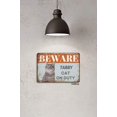thumbnail image 5 of Beware Tabby Cat On Duty Iron Poster Painting Tin Sign Vintage Wall Decor for Cafe Bar Pub Home Beer Decoration Crafts, 5 of 7