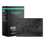 Ombre Men Charcoal Body Bar, 100% Natural Charcoal & Black Pepper, Bar Soap For All Skin Types, 95 G