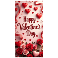 thumbnail image 1 of Valentines Day Heart Banner Backdrop Party Decoration Romantic Background Wedding Anniversary Celebration Event Photo Prop Customizable Love Sign Indoor Outdoor, 1 of 3