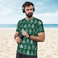 thumbnail image 4 of Wukai Christmas Trees Print Men's Short-Sleeved Mesh T-Shirt,Quick-Dry Short Sleeve Workout T-Shirt-6X-Large, 4 of 8
