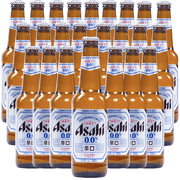 Asahi Super Dry 0.0% Alcohol Free Lager | 12oz Bottles | Zero Alcohol Beer | Made in Japan