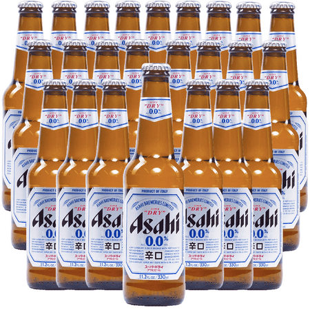 Asahi Super Dry 0.0% Alcohol Free Lager | 12oz Bottles | Zero Alcohol Beer | Made in Japan
