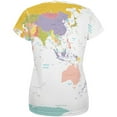 thumbnail image 2 of World Traveler Global Map All Over Womens T-Shirt - 2X-Large, 2 of 2