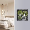 thumbnail image 4 of Yayeee Toggle Light Switch Wall Plate 2-Gang 4.56"x4.48" Decorative Outlet Cover, Gray Floral, 4 of 7