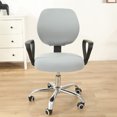 thumbnail image 2 of Moonsaad Stretch Office Computer Rotating Chair Split Cover, Spandex Seat Cover Chair Protector Slipcover, 2 of 7