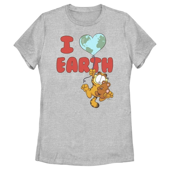 Women's Garfield I Love Earth Friends Graphic T-Shirt