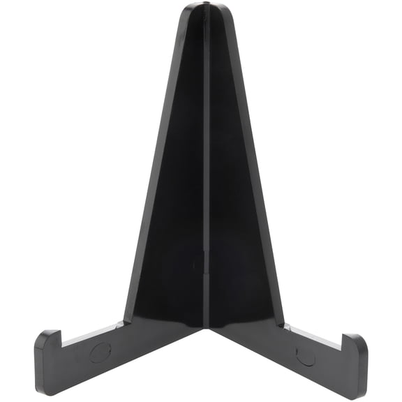 Plymor Black Acrylic Display Easel, 3.375" H x 3.125" W x 1.875" D (3 Pack)