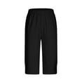 thumbnail image 7 of Oplxuo Plus Size Capris for Women High Waisted Capri Leggings Tummy Control Pull On Capris Dressy Casual Crop Pants 2025, 7 of 7