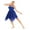 Blue, variant on iEFiEL Women's Lyrical Chiffon Ballet Dance Dress Asymmetric High-Low Skirt
