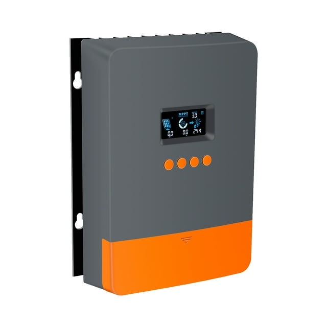 Controlador de carga y descarga Solar MPPT 60A 12/24/36/48V Auto-Max DC160V controlador de paneles solares de entrada retroiluminado