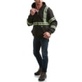 thumbnail image 2 of Bass Creek Outfitters Mens Fleece Hoodie - Safety Workwear ANSI/ISEA Class 3 High Visibility Hoodie, 2 of 7