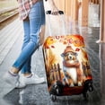 thumbnail image 3 of Happy Thanksgiving Australian Shepherd Give Thanks Fall Beanie Scarf Welcome Travel Luggage Cover Aussie Dog Lover Gifts Suitcase Dust Protective Decor - 00020, 3 of 5