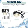 thumbnail image 2 of Stainless Steel Champagne Stoppers 2.71 x 1.93 Inch (2 Pieces), 2 of 3