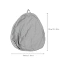 thumbnail image 2 of 1X Cloth Cover 1Pc Classic Sofa Chairs Lazy Lounger Bag Storage Chair Indoor Outdoor for Home Garden Living Room Sofa Cover, 2 of 3