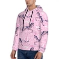 thumbnail image 2 of Hoodies for Men - Exotic Cute Horse Star Pink Long Sleeve Comfrt Men'S Fashion Hoodies & Sweatshirts, Sweatshirts for Men Hoodies Pullover Clothing Clothes with Pouch, 2 of 7