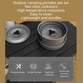 thumbnail image 3 of Batterie de Cuisine de Camping, Ensemble de Cuisson de Camping Résistant aux Rayures pour la Randonnée, 3 of 8