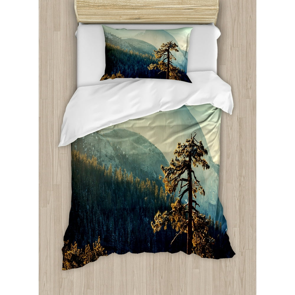 Yosemite Duvet Cover Set, Yosemite National Park From the Top of ...