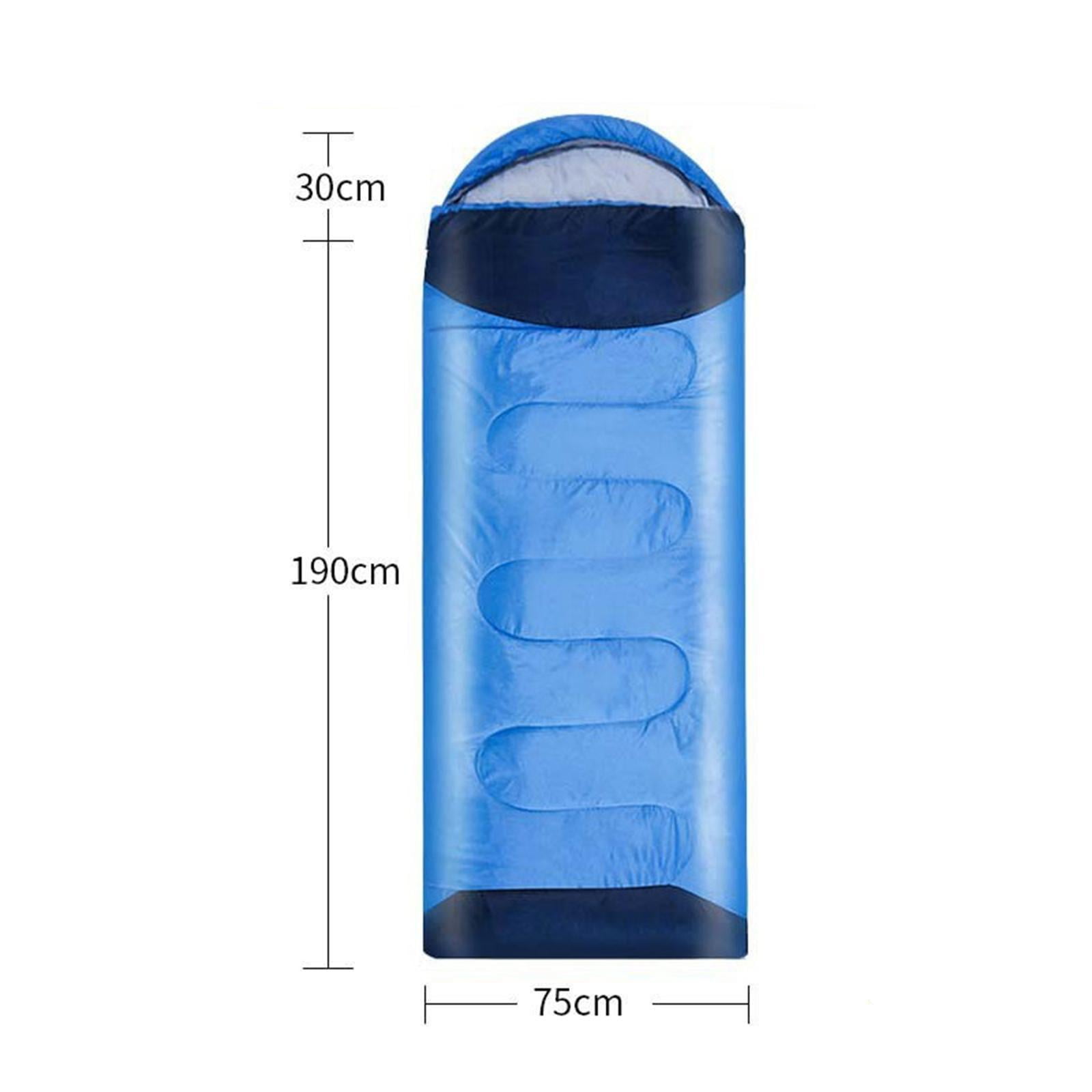 Wswqop Envelope Sleeping Bag Camping Sleeping Bag 86.6 inch x 29.5 inch Lightweight for Blue 1.8kg