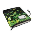 thumbnail image 2 of HELLHERO Clover Rainfall Book Cover Sleeve with Washable Polyester Fabric Book Cover with Pocket for Books, Magazines, and Stationery Reusable Handle, 2 of 8