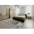 thumbnail image 5 of Ahgly Company Machine Washable Indoor Square Transitional Western Charcoal Gray Area Rugs, 7' Square, 5 of 7