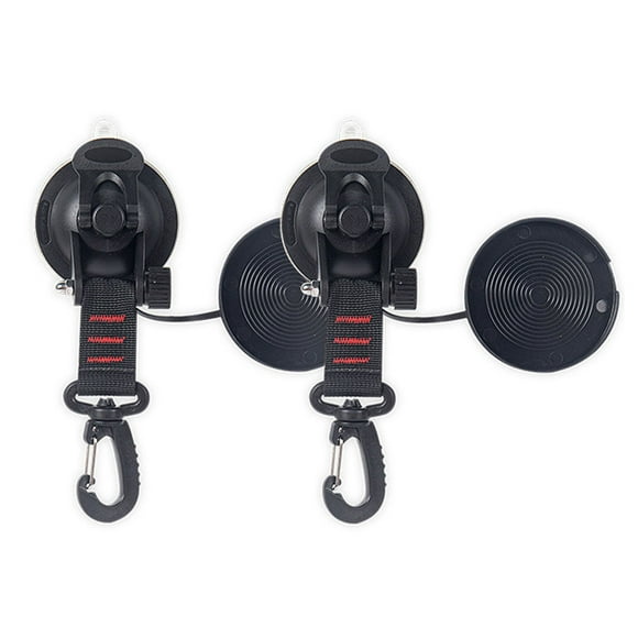 tredstone Pack of 2 Tent Suction Cup Securing Hook Lock Holder Camping Traveling Fishing Tie Down Camper Tarp Accessories