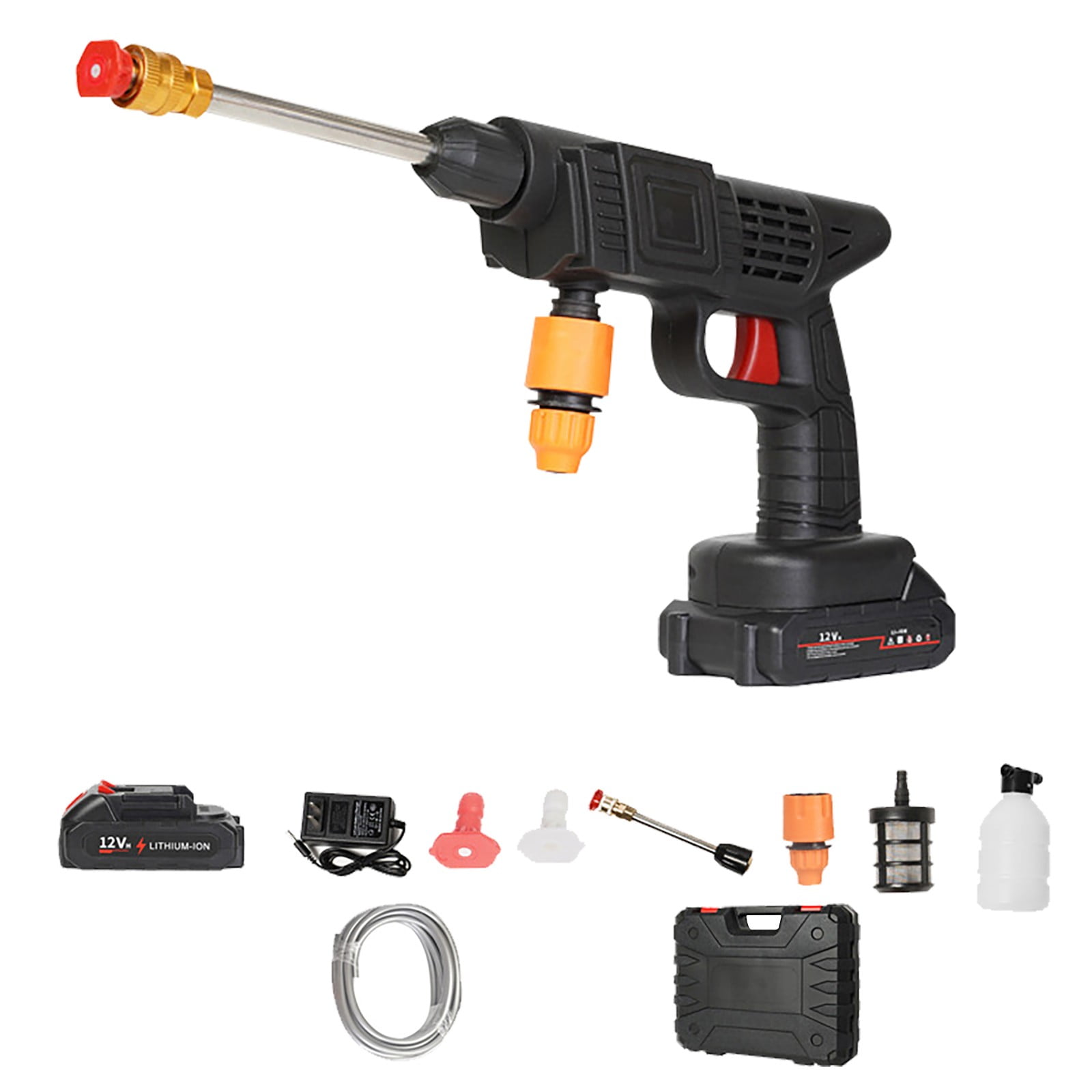 FengErXian Power Washer Hydrowasher Power Washer Hydro Washer Power Washer 6 In 1 High Pressure Wireless Car Washer Water