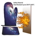 thumbnail image 5 of KLL Planets Stars And Galaxies Pattern Oven Mitts and Pot Holders 2pcs Sets for Kitchen, Oven Mitt Heat Resistant 536°F, Oven Gloves for Kitchen,Cooking and Baking, 5 of 7
