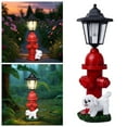 thumbnail image 2 of SXcggal Dog Fire Hydrant Solar Decorative Light Decoration Statue Light Sculpture Decorations For Dog Garden Training Practical Basic Sculptures Statues For Garden, 2 of 7