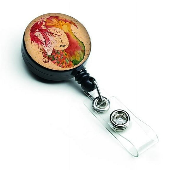 Carolines Treasures 8339BR Mermaid Retractable Badge Reel