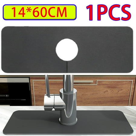 

Skycarper 1PCS Faucet Mat Kitchen Sink Dish Drying Mat Rubber Sink Splash Guard Drip Shield Absorbent Faucet Mat Water Drying Pads