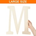 thumbnail image 3 of 15 Inch Wooden Letter,Large Blank Unfinished Wooden Alphabet Letters for Crafts, DIY Projects, Birthday, Party(Letter M), 3 of 7