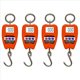thumbnail image 1 of 4X Mini Escala de Grúa Báscula Colgante Industrial Digital de Pesaje 200Kg / 441Lb Báscula de Gancho Colgante de Servicio Pesado Naranja, 1 of 6