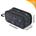 thumbnail image 4 of FORMRS Pencil Case with 3 Compartments Zipper Pouch, Elementary School Level and up, Starry Night Pattern, 4 of 8
