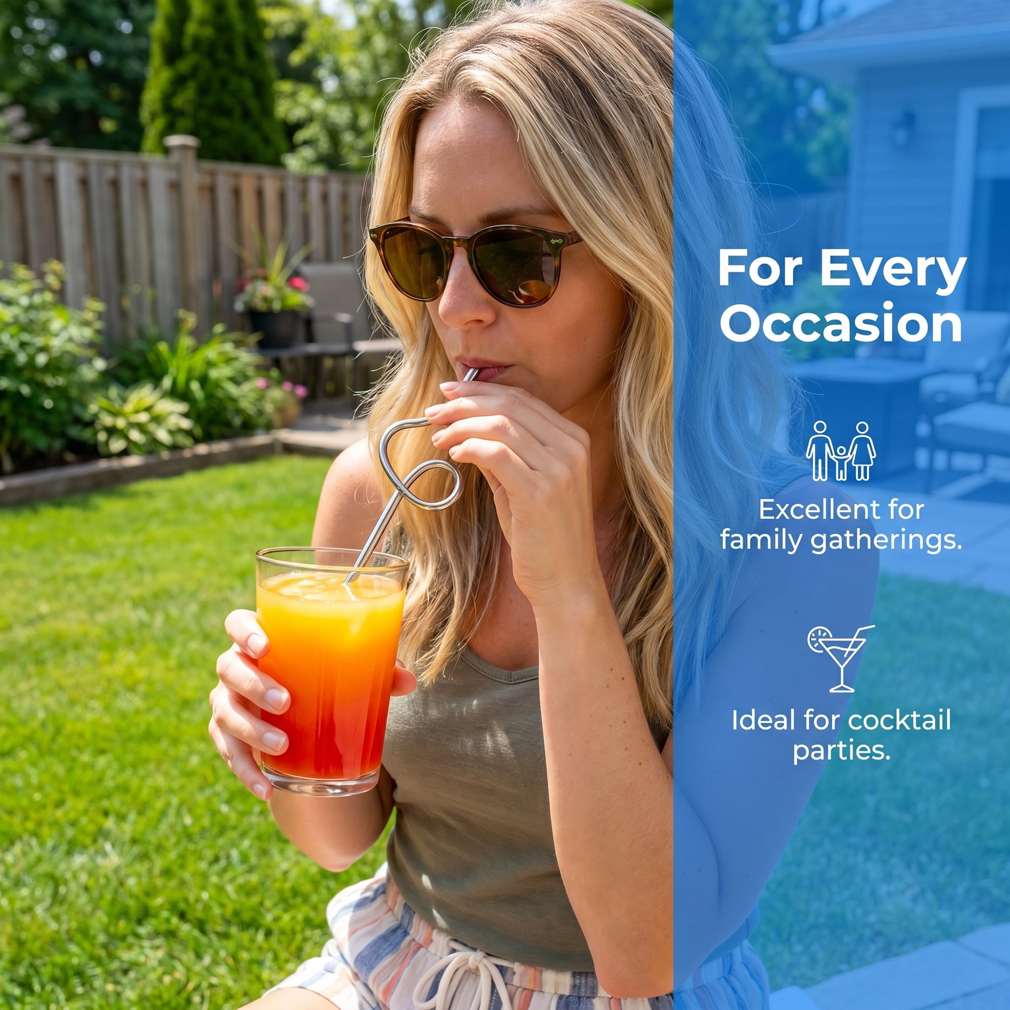 Unique Bargains 6Pcs Reusable Stainless Steel Straws for Daily Use Silver